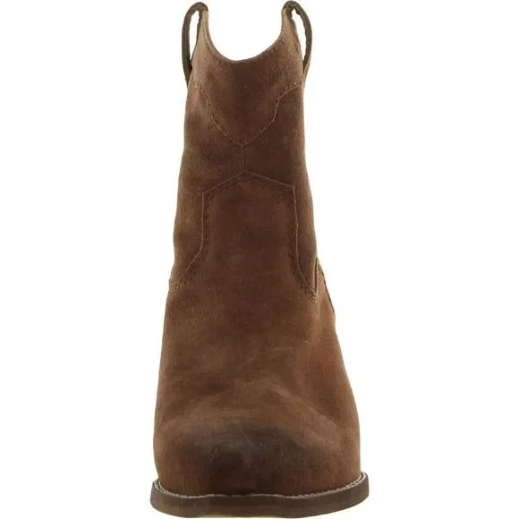 NEW!  Zodiac Womens Roslyn Brown Leather Pull On Cowboy, Western Boots S… - Picture 3 of 3